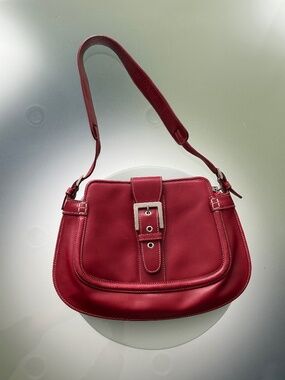 Donald J. Pliner Red Leather Purse